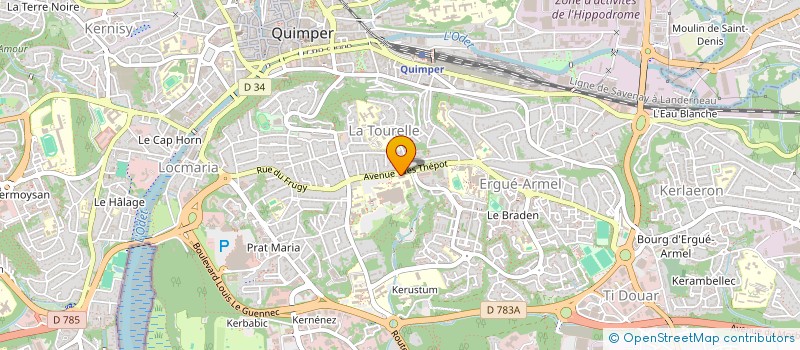 localisation de l'entreprise PFMAF à QUIMPER