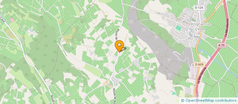 localisation de l'entreprise PFME  PEZENAS