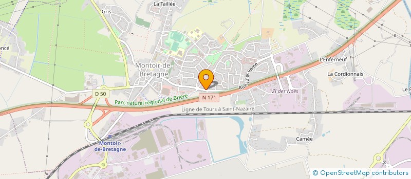 localisation de l'entreprise PFO MONTOIR  MONTOIR-DE-BRETAGNE