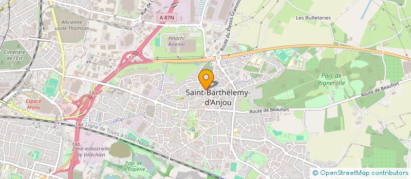 localisation de l'entreprise PFP  SAINT-BARTHELEMY-D'ANJOU