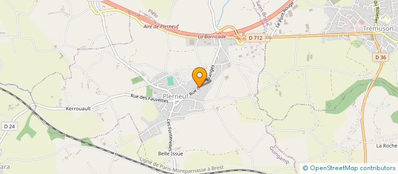 localisation de l'entreprise PFP CONSEILS  PLERNEUF