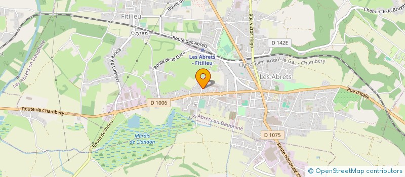 localisation de l'entreprise PFP FACADES  LES ABRETS-EN-DAUPHINE