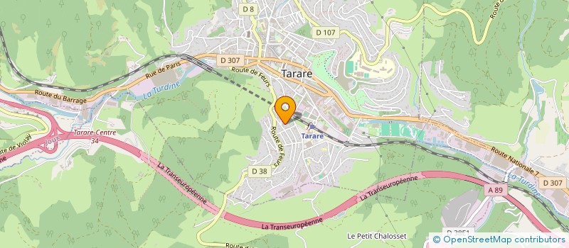 localisation de l'entreprise PFPI  TARARE