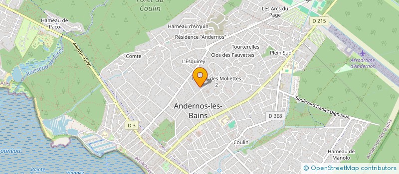 localisation de l'entreprise PFR à ANDERNOS-LES-BAINS