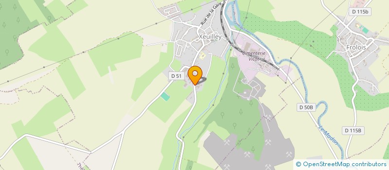 localisation de l'entreprise PFR ENERGIE à XEUILLEY
