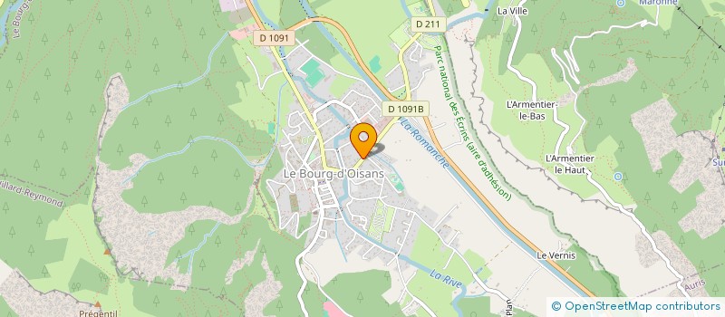 localisation de l'entreprise PFVH  LE BOURG-D'OISANS