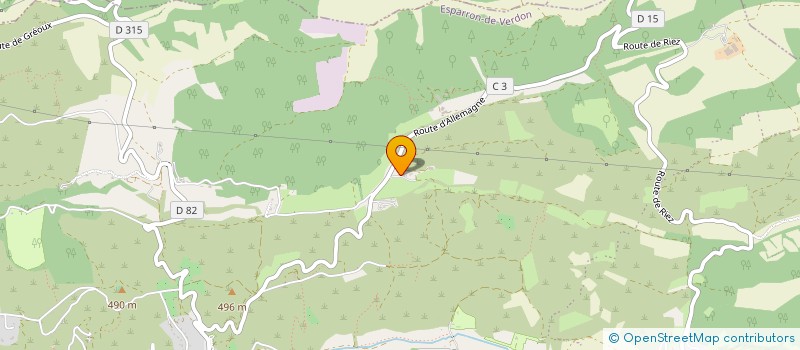 localisation de l'entreprise PG  ESPARRON-DE-VERDON