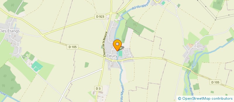 localisation de l'entreprise PG  FLEURY