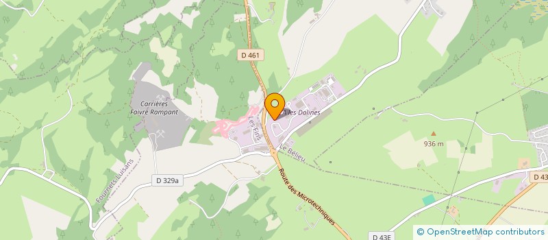 localisation de l'entreprise PG AGENCEMENT  LE BELIEU