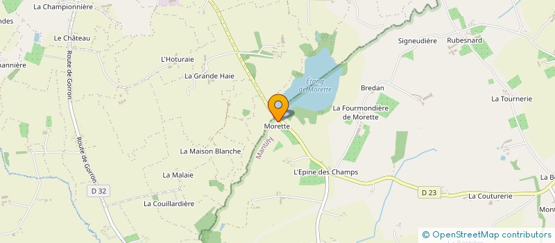 localisation de l'entreprise PG ASSOCIES à MANTILLY