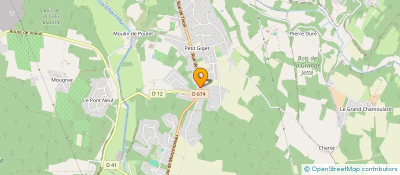 localisation de l'entreprise PG AUTO SERVICE à VŒUIL-ET-GIGET