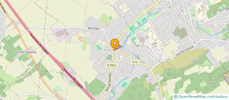 localisation de l'entreprise PG BATIMENT à ANGRES