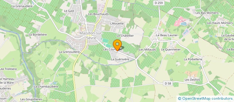 localisation de l'entreprise PG.BG  MAISDON-SUR-SEVRE