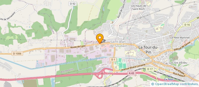 localisation de l'entreprise PG BUREAU à VAULX-MILIEU