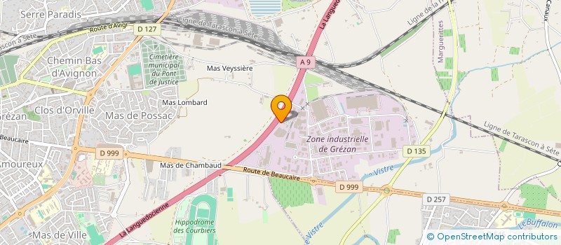 localisation de l'entreprise PG CARS  NIMES