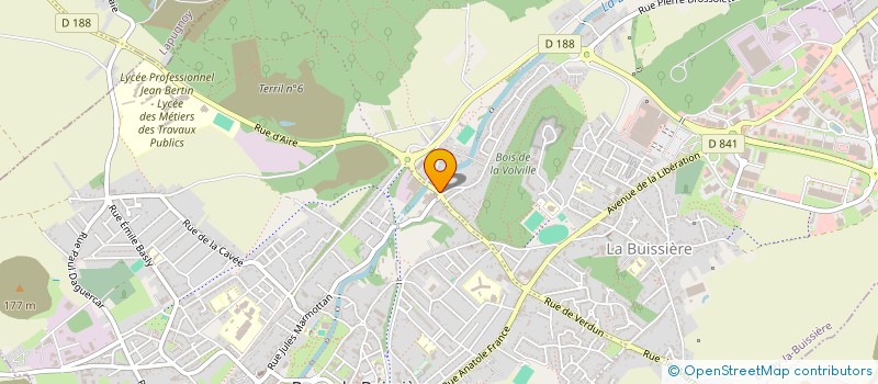 localisation de l'entreprise PG CHAUFFAGE à BRUAY LA BUISSIERE