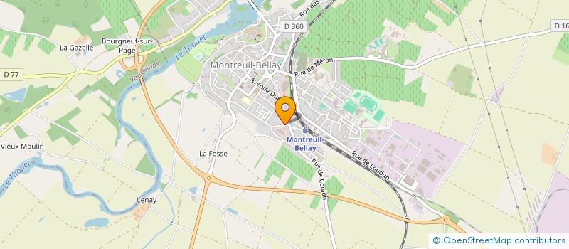 localisation de l'entreprise PG COGNEE  MONTREUIL-BELLAY