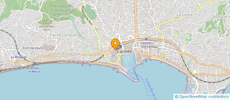 localisation de l'entreprise PG COM  CANNES