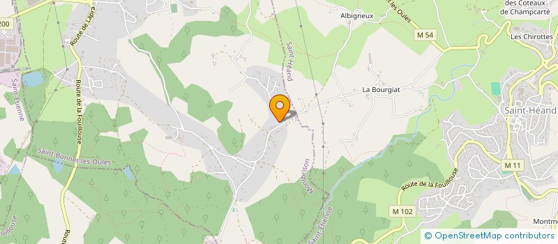 localisation de l'entreprise PG CONSEIL  SAINT-BONNET-LES-OULES