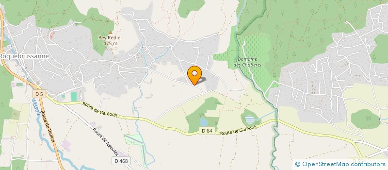 localisation de l'entreprise PG CONSEIL DEVELOPPEMENT  LA ROQUEBRUSSANNE