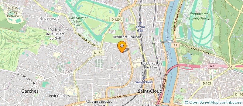 localisation de l'entreprise PG CONSULTANTS à SAINT-CLOUD