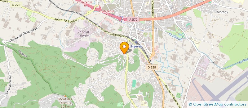 localisation de l'entreprise PG DEVELOPPEMENT à HYERES