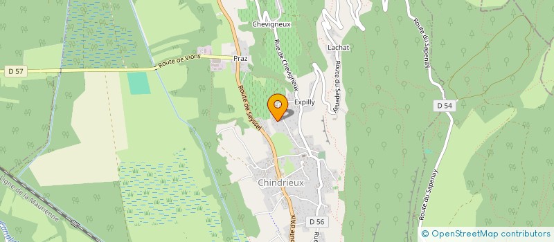 localisation de l'entreprise PG.DIFFUSION  CHINDRIEUX