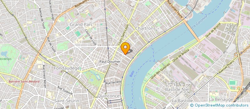 localisation de l'entreprise PG EDITION à BORDEAUX