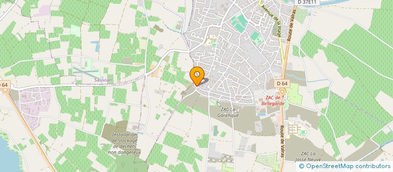 localisation de l'entreprise PG ELEC à SAUVIAN