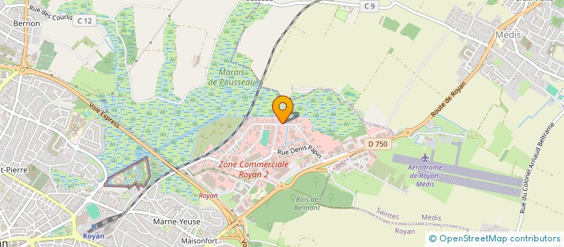 localisation de l'entreprise PG & FD GESTION  ROYAN