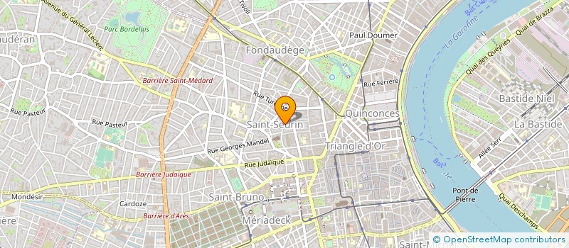 localisation de l'entreprise PG FINANCE à BORDEAUX