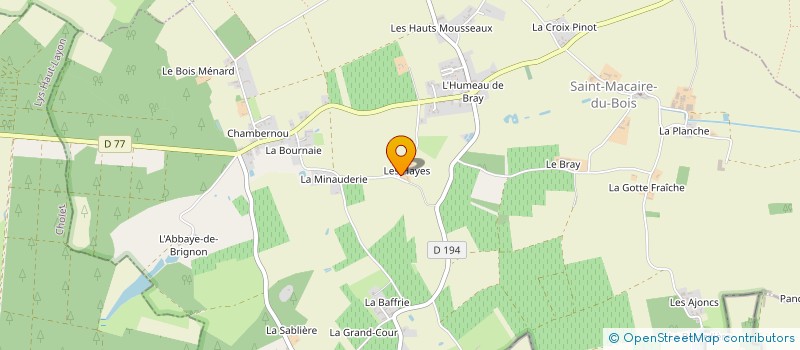 localisation de l'entreprise PG IMMO  SAINT-MACAIRE-DU-BOIS