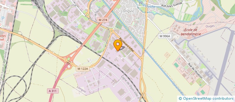 localisation de l'entreprise PG IMMO LONGVIC  LONGVIC