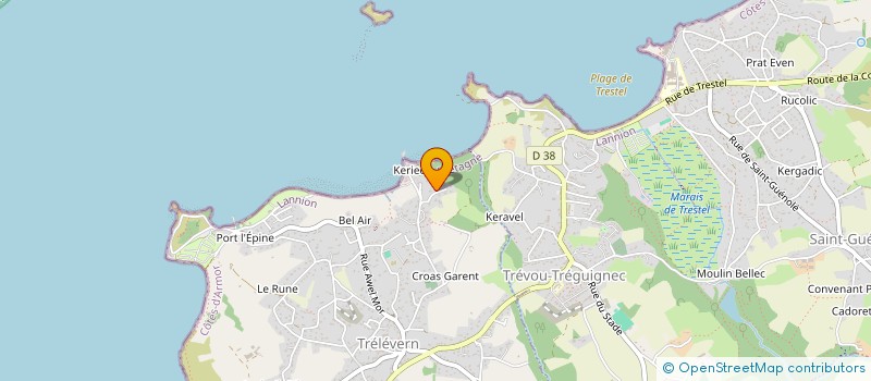 localisation de l'entreprise PG IMMOBILIER SCI  TRELEVERN