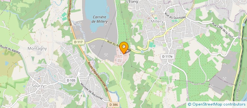 localisation de l'entreprise PG INVESTISSEMENT  MILLERY