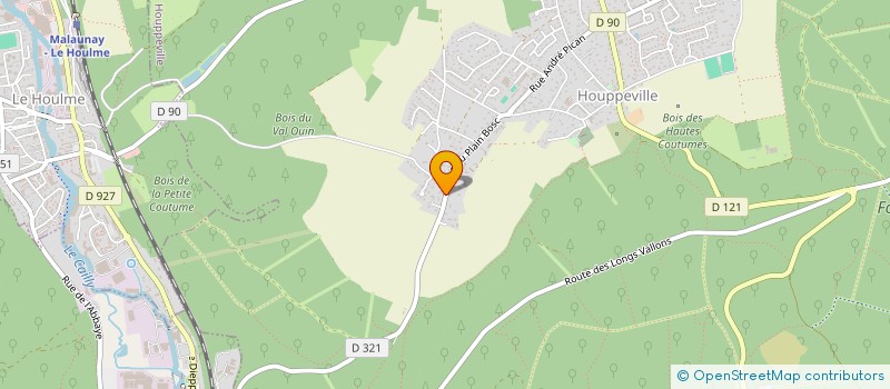 localisation de l'entreprise PG INVESTISSEMENT à HOUPPEVILLE