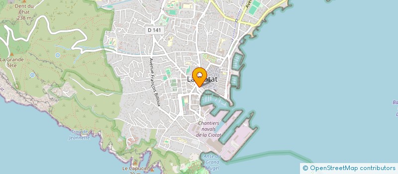 localisation de l'entreprise PG LAB à LA CIOTAT
