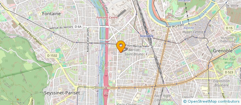 localisation de l'entreprise PG METAL-BAT à GRENOBLE