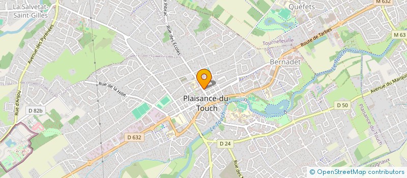 localisation de l'entreprise PG OPTIQUE à PLAISANCE-DU-TOUCH