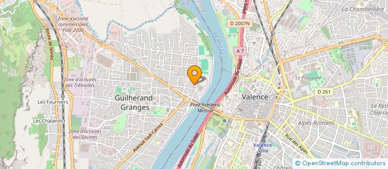 localisation de l'entreprise PG PARTNERS à GUILHERAND-GRANGES