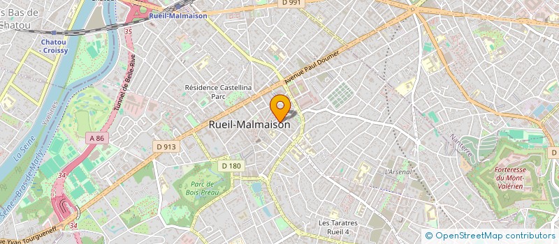 localisation de l'entreprise PG PRODUCTIONS à RUEIL-MALMAISON