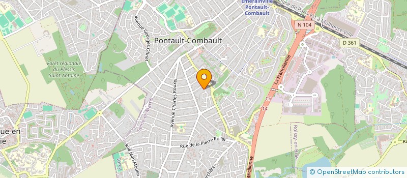 localisation de l'entreprise PG RENOVATION à PONTAULT-COMBAULT
