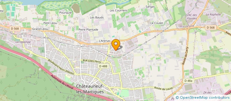 localisation de l'entreprise PG RENOVATION à CHATEAUNEUF-LES-MARTIGUES
