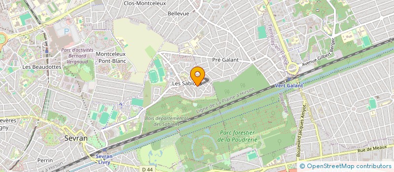 localisation de l'entreprise PG SAT à SEVRAN