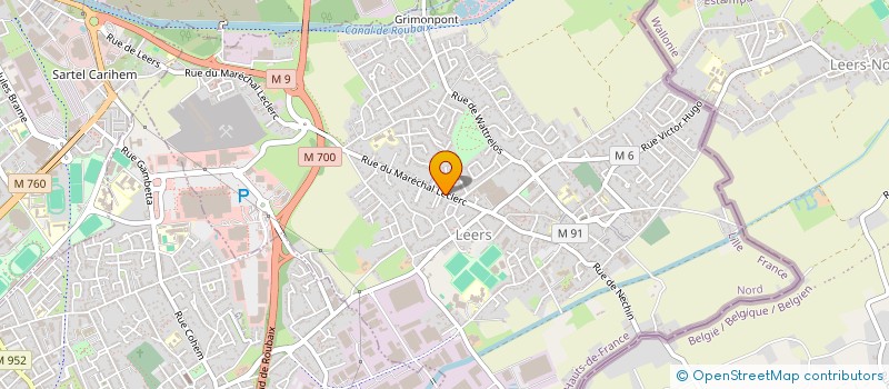 localisation de l'entreprise PG SERVICES  LEERS