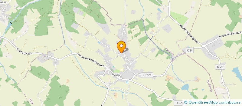 localisation de l'entreprise PG SERVICES à AZAS