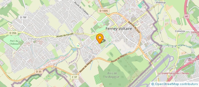 localisation de l'entreprise PG STONE FRANC SCI  FERNEY-VOLTAIRE
