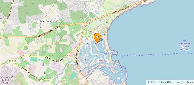 localisation de l'entreprise PG SUD DISTRIBUTION  GRIMAUD