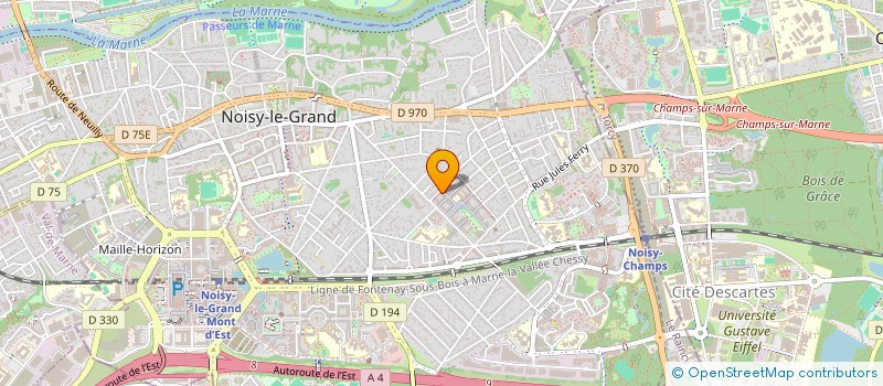 localisation de l'entreprise PG TAXI  NOISY-LE-GRAND