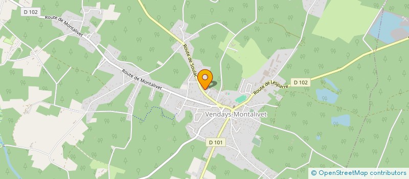 localisation de l'entreprise PG VINS  VENDAYS-MONTALIVET